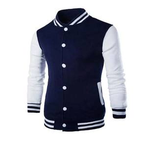 Veste de baseball unisexe de haute qualité confortable à la mode conception de toile col montant pour hommes femmes vêtements de sport décontractés - Product Image 2