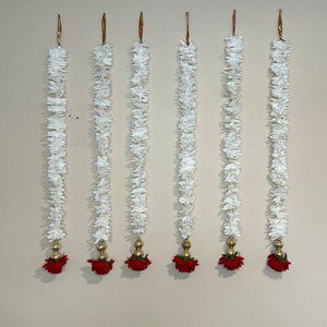 Gran oferta, guirnalda de flores de loto de jazmín Artificial para boda india y decoración de fiesta, perfecta para Sangeet Mehandi - Product Image 1