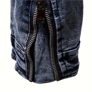 Vente en gros 100% coton Veste en jean personnalisée pour homme Style vintage de haute qualité et boutons délavés à l'acide pour la saison d'hiver - Product Image 5