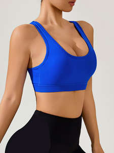 Sujetador deportivo personalizado al por mayor para mujer, con espalda hermosa, transpirable, con tirantes cruzados, push-up, para yoga y deportes al aire libre - Product Image 2
