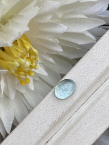 Piedra de cabujones de forma ovalada de Aguamarina de Color superior Natural con buen brillo Piedra preciosa suelta para hacer joyas 2,95 quilates - Product Image 3