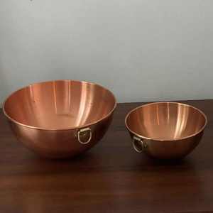 Bol à nouilles en métal de cuivre pur fait à la main le plus vendu sur mesure Occasions de fête de mariage de haute qualité origine indienne polie - Product Image 4