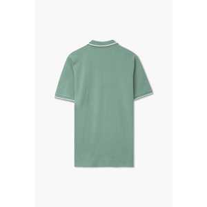 Gráfico de marca para hombre para Polo verde talla XL 6XL LICRA de seda alta cremallera cómoda antiarrugas sólido teñido liso oscuro para Gol - Product Image 2