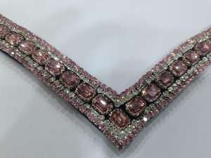 สายรัดคิ้วหนังม้าพรีเมี่ยมดีไซน์หรูหราทนทานและสวมใส่สบายสำหรับบังเหียนและอุปกรณ์สำหรับการขี่ม้า - Product Image 5