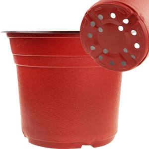 Maceta Redonda Biodegradable P24 de 7L con Borde de 24x19CM, Maceta de Vivero de Plástico PP para Producción de Flores - Product Image 1