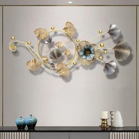 Votre motif Design Floral fantaisie mur Art sortie d'usine Super vente métal artisanat luxueux pour salon décoration de la maison
