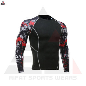 2025 <b>Customized</b> Camo <b>Compression</b> <b>Shirts</b> Anti-UV Sublimation <b>Design</b> Your Own Logo Latest Gym Fitness Sets Unisex 100% Polyester - Product Image 6