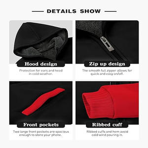 Pull à capuche avec capuche à cordon de serrage et manches contrastées Parfait pour le look Streetwear Fabriqué par Dress Sports - Product Image 5