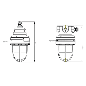 Catégorie de produit Éclairage Lampe globe LED antidéflagrante IP66 Durable et résistant aux intempéries - Product Image 3