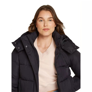 Women Cropped Breathable <b>Jackets</b> Puffer Puff <b>Jackets</b> for Winter Zipper Up Coats Custom logo Girl's Warm Sleeveless Solid <b>Jackets</b> - Product Image 5