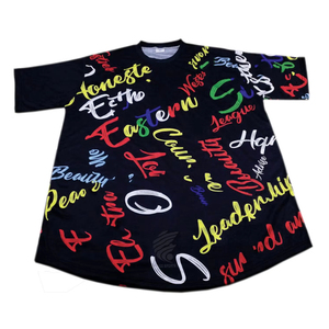 Élégant 100% Interlock Polyester Coupe Lâche T-Shirt Pour Hommes Logo Personnalisé Confortable O Cou Conception Tissu Doux Mode T-Shirt - Product Image 1