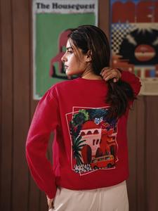 Proveedores de sudaderas de algodón con estilo para mujer Fabricantes de jerséis informales Vendedores de moda Fabricantes de ropa al por mayor - Product Image 2