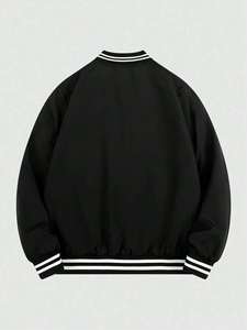 แจ็คเก็ตเบสบอลผู้ชายโลโก้สั่งทำ / แจ็คเก็ตเลตเตอร์แมนแฟชั่นลำลองคุณภาพสูงสำหรับฤดูหนาวและฤดูใบไม้ร่วง 2025 ระบายอากาศได้ดี - Product Image 6