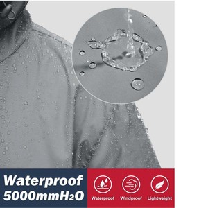 Parfait pour le camping hommes coupe-vent hommes veste de pluie en plein air léger compressible Anti-UV hommes manteau de pluie vestes - Product Image 5