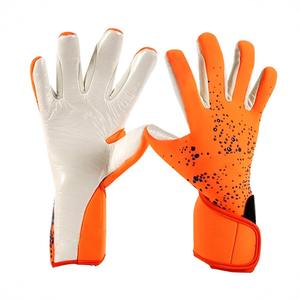 Gants de gardien de but professionnels en latex respirant pour l'extérieur avec sangle de poignet réglable antidérapante et fermeture auto-agrippante - Product Image 1