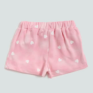 Shorts imprimés en forme de cœur rose Hop Kids pour bébés garçons, shorts en coton uni d'été, shorts en coton personnalisés - Product Image 2