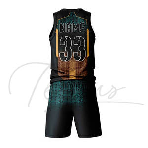 Uniforme de Baloncesto para Hombre de Alta Calidad, Conjunto de Jersey para Equipo o Club, Impreso, 100% Poliéster, Secado Rápido, Sin Mangas, Diseño Personalizado - Product Image 2