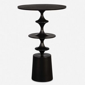 Mesa Auxiliar Vintage Multifuncional de Hierro Forjado Hecha a Mano con Acabado Negro Ecológico para Decoración de Hogar, Hoteles y Sala de Estar - Product Image 6