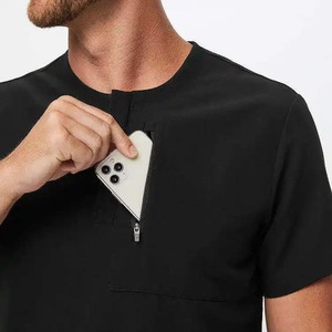 Uniforme d'infirmière de l'hôpital confortable Spandex matériel d'uniforme de soins infirmiers costume de sécurité clinique travail porte OEM - Product Image 5