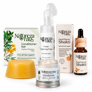 Kit de Cuidado Nutritivo y Radiante: Acondicionador, Espuma Facial, Suero Facial y Desodorante - Product Image 1