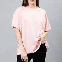 Camisetas de Mujer de Algodón Puro de Primera Calidad, Gruesas, Lisas, Extra Grandes y con Estampado Personalizado