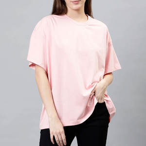 Camisetas de Mujer de Algodón Puro de Primera Calidad, Gruesas, Lisas, Extra Grandes y con Estampado Personalizado - Product Image 1