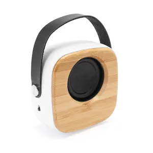 Altoparlante Wireless in Bambù Personalizzato Fido, Gadget USB Promozionale - Product Image 1