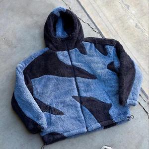 Manufacturer Streetwear Boxy Fit Oversized Polar Fleece <b>Jacket</b> Outdoor Wear Coat <b>Men</b> casual classical Winter <b>Sherpa</b> <b>Jackets</b> - Product Image 6