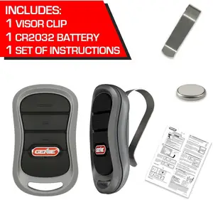 authentic G3T-R 3-button Intellicode garage door opener remote with, works only on Genie openers, single pack