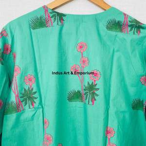 Beautiful floral Cotton Block Printed <b>dress</b> <b>Dress</b> For Casual wear Hand Block Printed <b>Dress</b> - Product Image 6