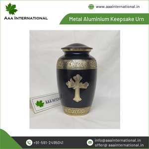 Urnas de recuerdo de cremación para adultos a granel de la mejor calidad, que venden ampliamente joyas humanas preciosas, suministros funerarios de aluminio de la India - Product Image 2