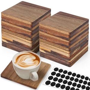 Handcrafted Wooden Beverage <b>Coasters</b> Designed <b>For</b> Hot And Cold <b>Drinks</b> With Premium Finish Look - Product Image 1