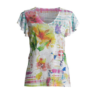Señoras Casual Tops Logotipo personalizable Sublimación 100% Poliéster Camisetas Camiseta de mujer de alta calidad disponible a precio barato - Product Image 5