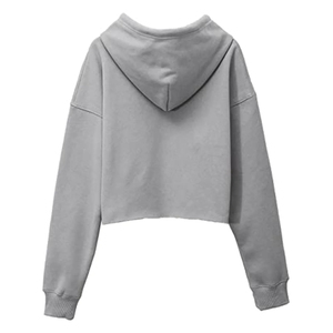 Sudadera con capucha de alta calidad para mujer, ropa de calle de otoño, diseño impreso personalizado, invierno, cómoda, longitud corta, Frente alto - Product Image 2