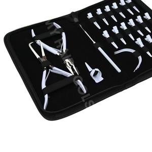Ensemble d'outils pour extensions de cheveux blancs pour coiffeur, pince à micro-perles, pince à sertir, anneau de séparation, enfile-fil, crochet et pinces de sectionnement en acier inoxydable - Product Image 5