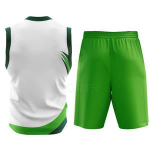 Ensemble de maillots de basket-ball pour hommes sublimés avec uniforme de basket-ball à séchage rapide à vendre - Product Image 2