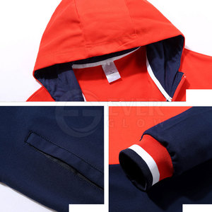 Street Wear ชุดวอร์มผู้ชายหลายสีพร้อมเสื้อสวมหัวมีฮู้ดและกางเกงเหงื่อลุกขึ้นโลโก้ที่กําหนดเองการออกแบบที่ดีที่สุด - Product Image 6