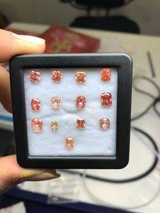 เพชรสีชมพูสดใสทรงรี ผลิตในห้องปฏิบัติการ ด้วยวิธี CVD สำหรับแหวนหมั้นแบบสั่งทำพิเศษ ขนาด 0.50 ถึง 1.50 กะรัต - Product Image 4