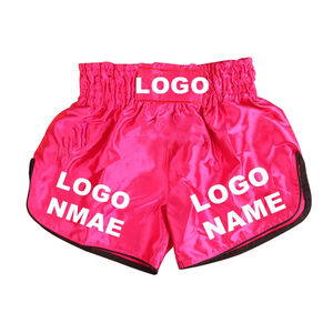 Pantalones Cortos Tailandeses Unisex de Color Sólido de la Mejor Calidad, Ropa Deportiva Activa y de Artes Marciales OEM, Transpirable, 120 g, Gran Oferta - Product Image 5