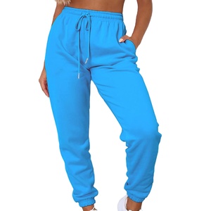 Wholesale Custom Ladies Jogger Pants Polyester Cotton <b>Blend</b> Breathable Eco-Friendly All Seasons Casual Jogger Pants 2027 - Product Image 1