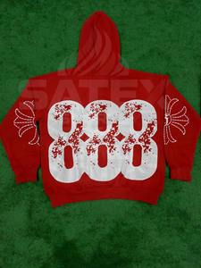 Sweat-shirts à capuche surdimensionnés en coton 100% de haute qualité, imprimés, délavés au soleil, avec logo personnalisé, poids lourd, streetwear pour hommes - Product Image 5