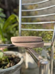 Ceinture formelle authentique en cuir de vachette pleine fleur marron de 3,5 cm avec boucle en fer, personnalisable pour les vêtements et les accessoires - Product Image 2