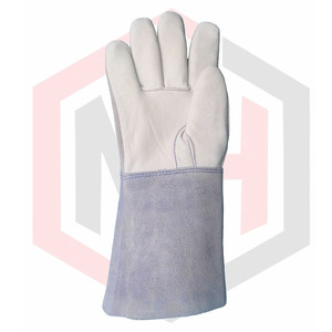 Meilleures ventes Nouvelle Arrivée Gants de Soudage TIG Imperméable en Cuir Pur Matériau sans Silicone Respirant Personnalisable Longueur Anti - Product Image 3