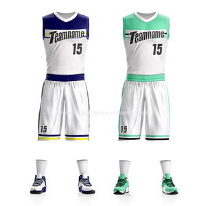 Uniformes de basket-ball-Maillots et shorts respirants avec broderie Tackle Twill - Product Image 2