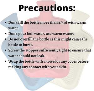 Bouillotte avec housse en fausse fourrure 2L Sac à eau chaude en caoutchouc naturel Kruik - Product Image 5