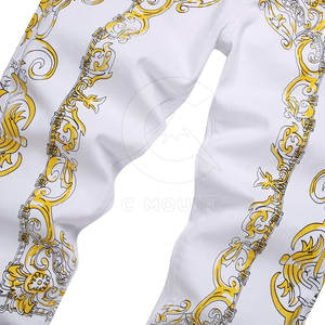 Pantalones Vaqueros Estampados para Hombre, Estilo Urbano, Moda Casual, Diseño Moderno, Atuendo Moderno, Uso Diario, Look Elegante - Product Image 3
