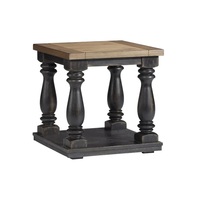 Table d'angle vintage en bois massif au design classique personnalisé pour la décoration de tables basses de maison, de jardin et de bureau