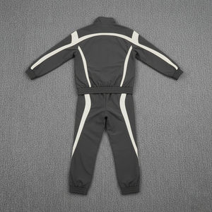 Venta al por mayor de chándales deportivos de nailon de retazos personalizados, chándales impermeables para hombre, cortavientos Unisex, Joggers con cremallera, conjunto de 2 piezas - Product Image 5