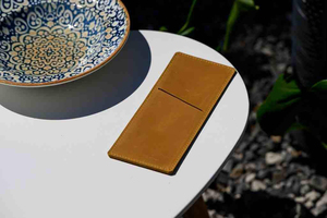 Cubiertos de cuero genuino respetuosos con el medio ambiente hechos a mano rústicos para restaurante organizador de mesa de comedor de lujo elegante LRCH-0008 - Product Image 4