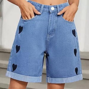Shorts en jean pour femmes, légers, de la meilleure conception, avec impression de logo personnalisée, confortables et de longueur courte - Product Image 5